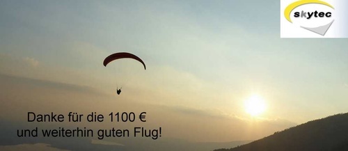 Skytec Flugschule spendet an die BGO
