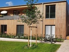 Au�enanansicht Betreuungs-Apartment (rechts unten die Au�ent�re des Apartments)